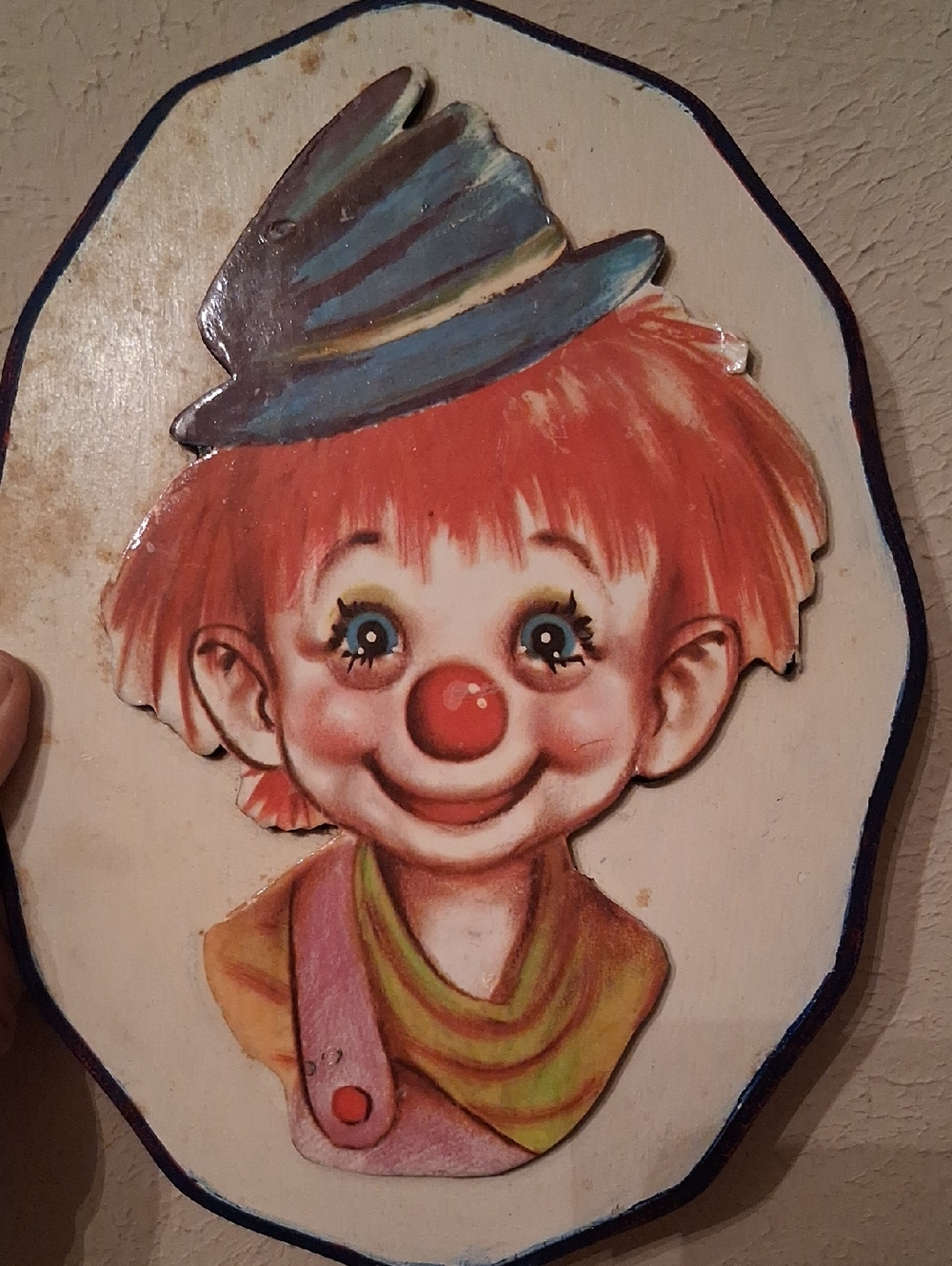 Dianne Dengel 1966 Happy Clown Picture Print